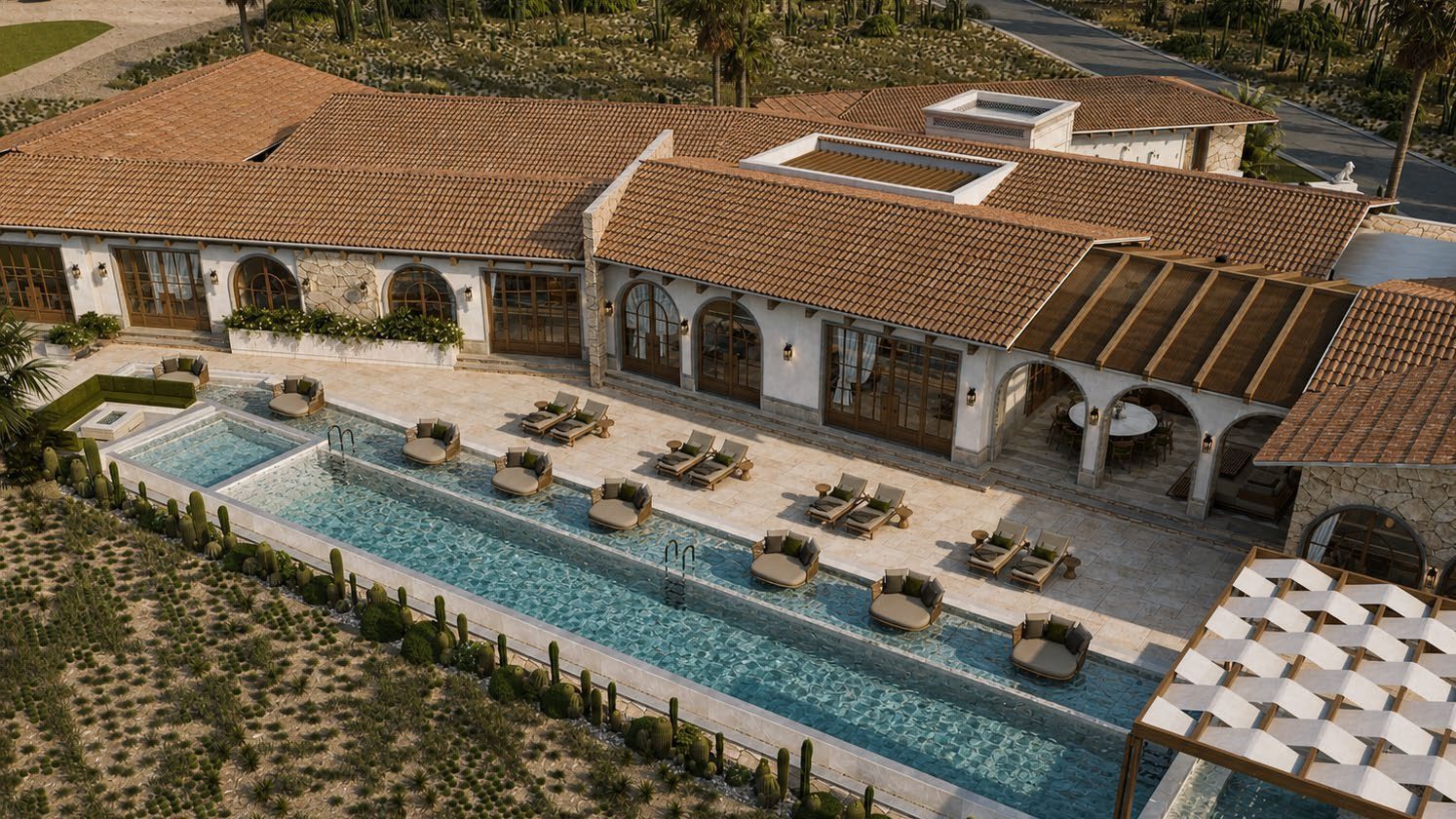 Casa Oasis, proyecto residencial de arquitectura de lujo de ZYSA en Los Cabos, Baja California Sur, México