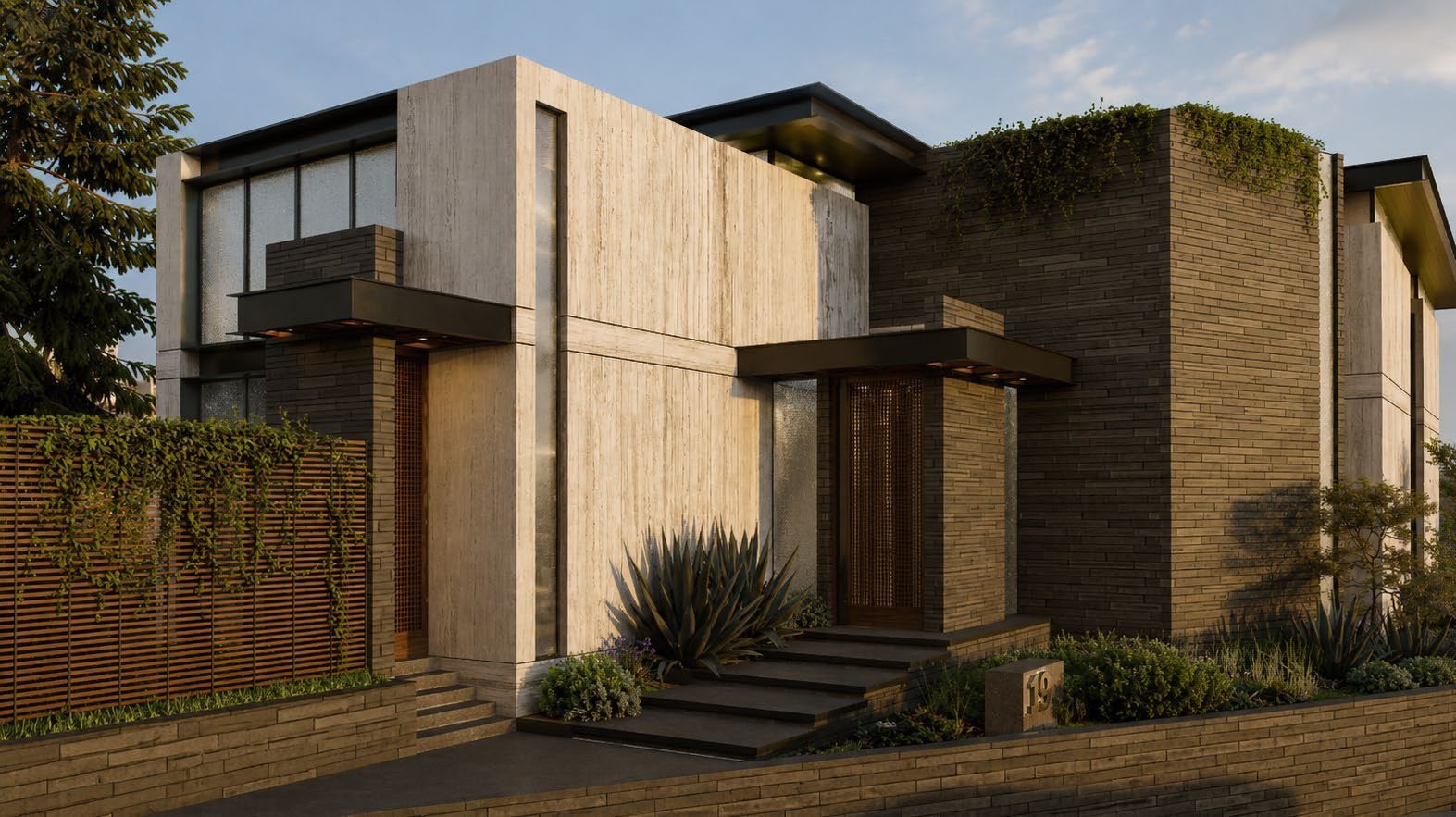 Detalle arquitectónico de Casa Río por ZYSA